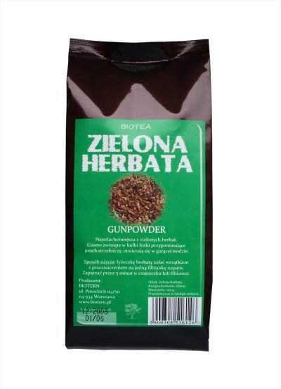 Herbata zielona "Gunpowder" Biotern 100